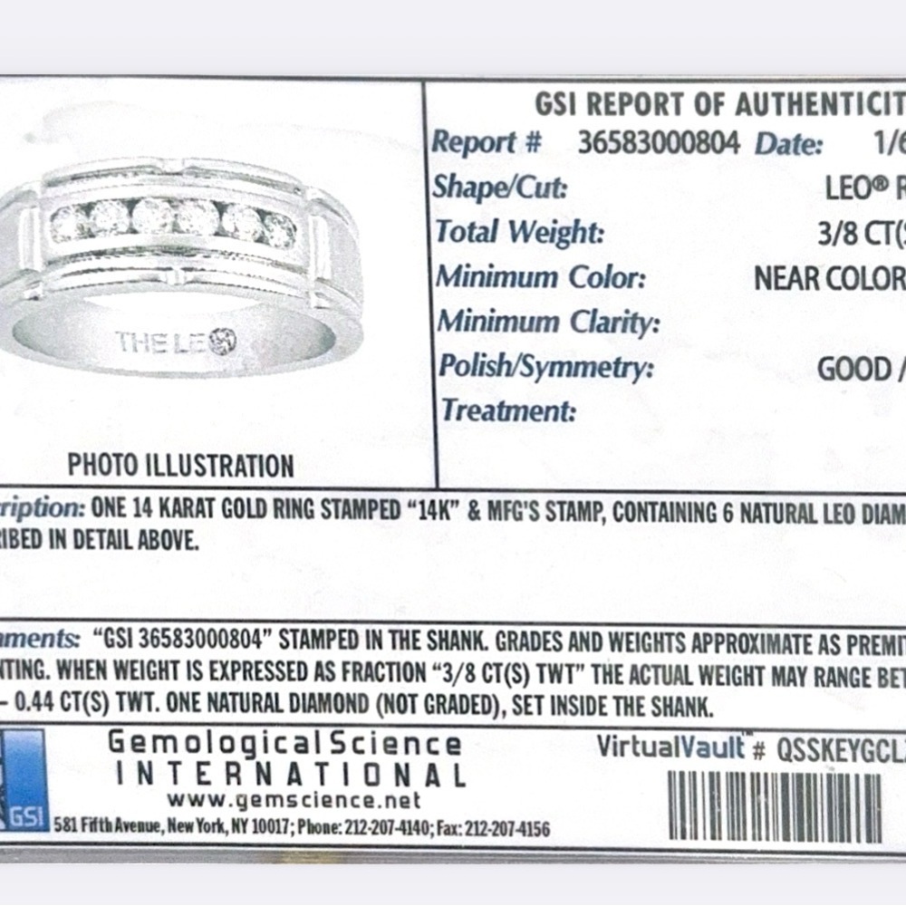 Kay Jewelers Leo Diamond Silver Ring
